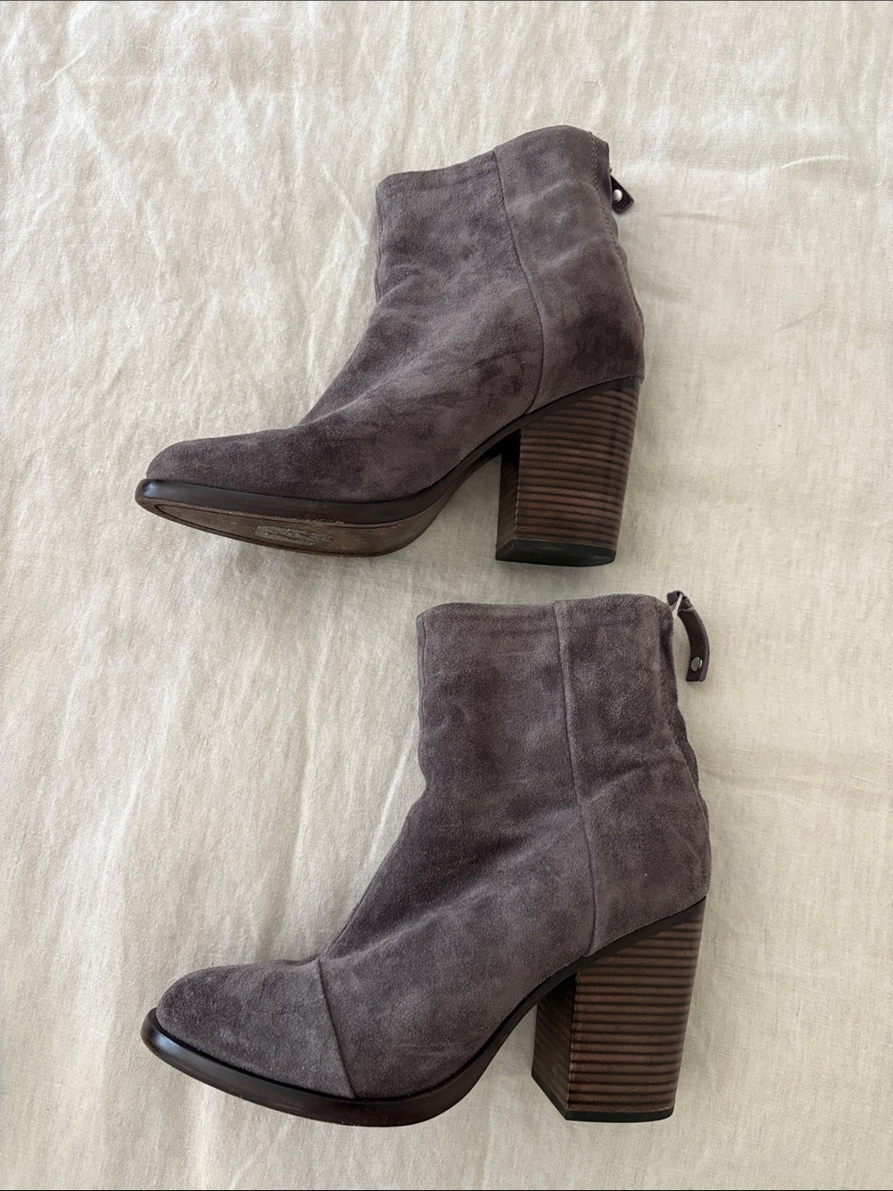 Rag & Bone heeled bootie - gray suede - 36